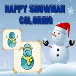 Play Happy Snowman Coloring now!
