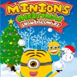 Play Minions Christmas Snowball Wars now!