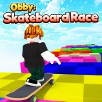 Obby: Skateboard Race
