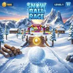 Snow Ball Race - free online game