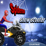 Play Spiderman Snow Scooter now!