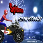 Play Spiderman Snow Scooter now!