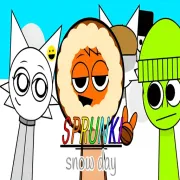 PLay Sprunki Snow Day now!