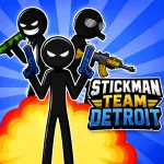 Stickman Team Detroit - free online game